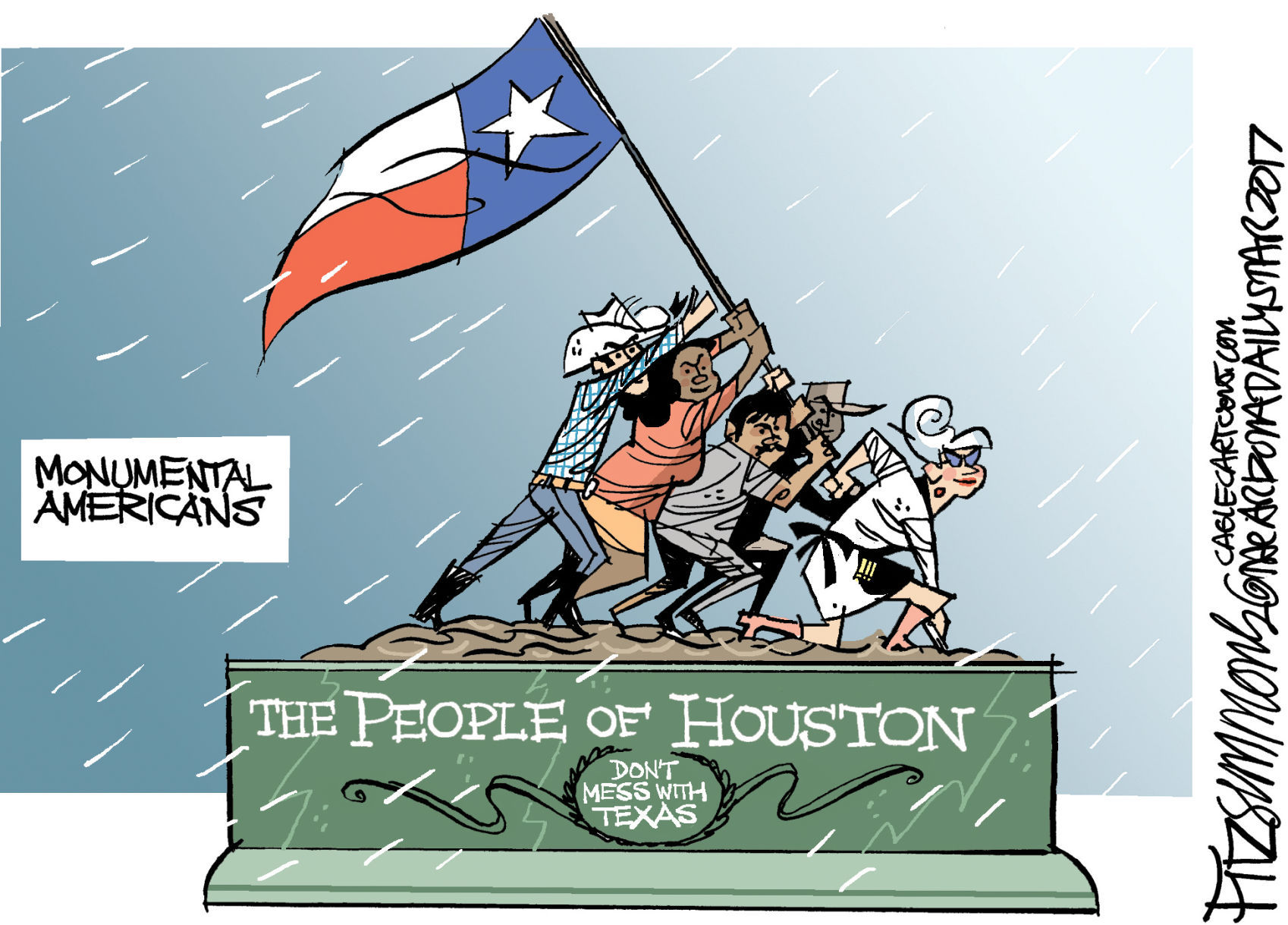 Daily Fitz Cartoon: Americans